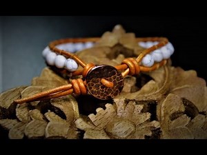 Simple Leather Wrap Bracelet Tutorial