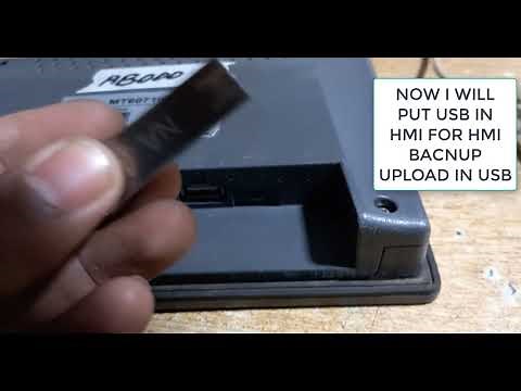 HOW TO UPLOAD BACKUP FROM WEINTEK HMI WITH USB