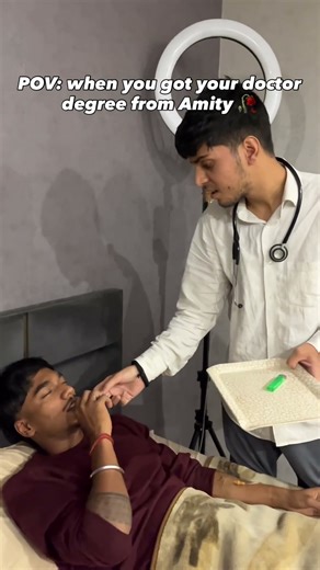 POV: when you got your doctor degree from Amity🥀 #funny #relatable #nnn #amity #doctor #indianmeme