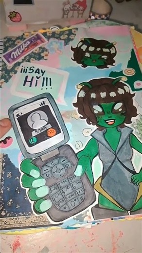 👽💚🌟#drawing #oc #sketchbook #artdrawing #fypシ #artiststruggles #artcommunity