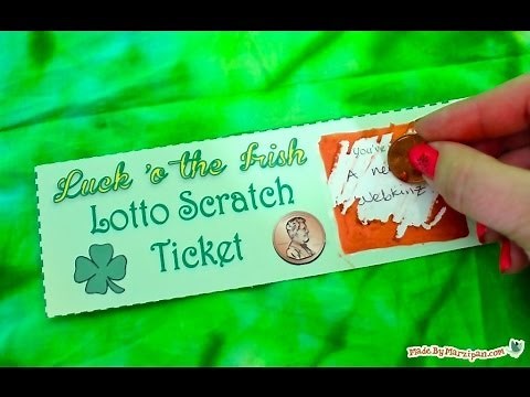 DIY Lotto Ticket Craft