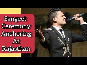 Best Sangeet Ceremony Anchoring Video at Rajasthan | Live Anchoring Performance | Girish Sharma