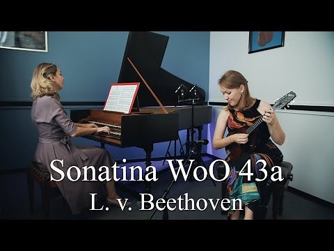 Beethoven - Sonatina for Mandolin and Harpsichord, WoO 43a | Ekaterina Skliar & Anna Kislitsyna