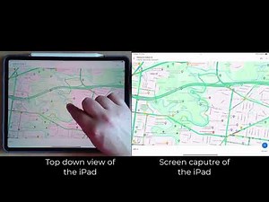 Measuring the distance between two points using Google Maps using the iPad