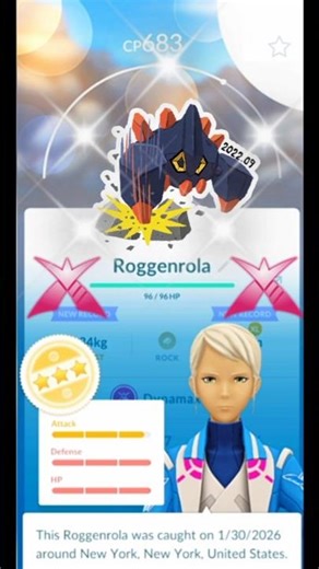 I Catch ✨ Roggenrola in Pokémon GO