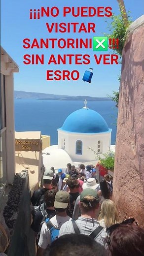 ¡No puedes dejar de visitar Santorini! ✈️🇬🇷
