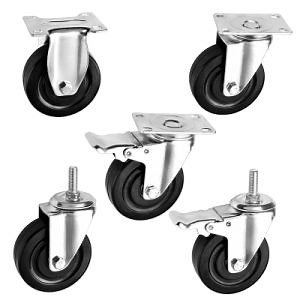 [Hot Item] 2.5/3/4/5 Inch ESD Castors Anti-Static Wheel PU Rubber Industrial Casters
