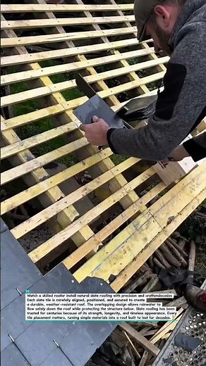 Traditional Slate Roof Installation! Expert Roofing Skills #Roofing #SlateRoof #Construction