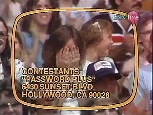 1981. Game show announcer Gene Wood (announcer of many classic game shows, perhaps most famously Family Feud) gets his moment in the spotlight, as host Tom Kennedy confidently lets the audience know that the highlight of being a contestant on the show isn't the money, or the celebrities....it's Gene. Gene is beaming as he does the contestant plug, especially once the camera turns on in his direction. (Worth noting, this is only a few months after Gene had a serious accident with a chainsaw that 