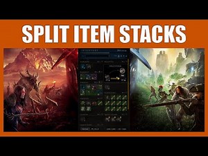 How To Split A Stack Of Items And Drop Or Move A Certain Number Of Items In New World
