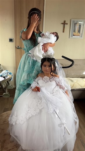 Playful Wedding Dress Up with Dolls