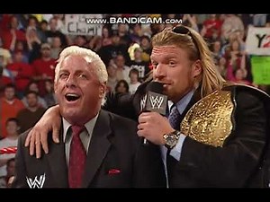 WWE RAW 2005 Triple H Interferes JR, Randy Orton saves Stacy Keibler