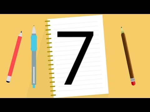 Aprendendo o número 7/ sete/ Aprendendo os números
