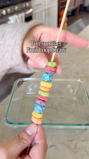 Fun Fruit Loop Straws