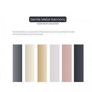 Metallic Neutral Color Palette - Printable HEX Codes (digital Download), Color Swatches - Etsy