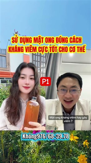 Mật ong sử dụng đúng cách là kháng viêm cực tốt cho sức khoẻ p1 #bbcungdi #matongnguyenchat