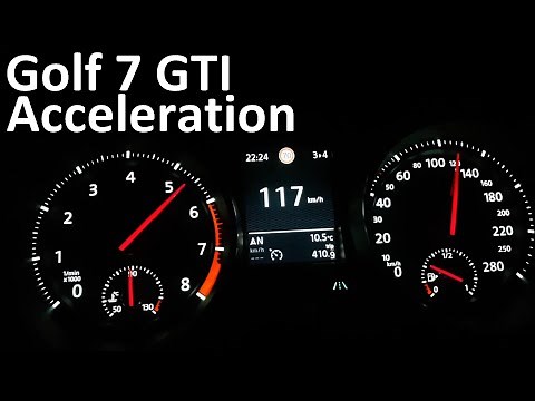 Golf 7 GTI Performance DSG Acceleration | Stock vs Stage 1