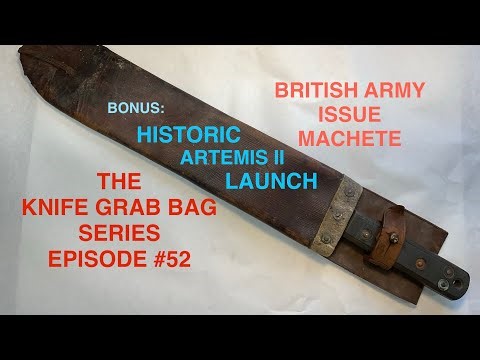 POCKET KNIVES A MACHETE AND THE ARTEMIS II 