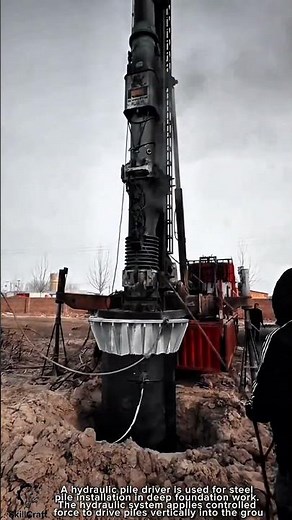 Steel Pile Installation Work Tool Hydraulic Pile Driver #worktool
