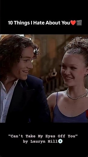 Scenes from "10 Things I Hate About You"❤️🎬 ~ 💿"Can't Take My Eyes Off You" by Lauryn Hill :)