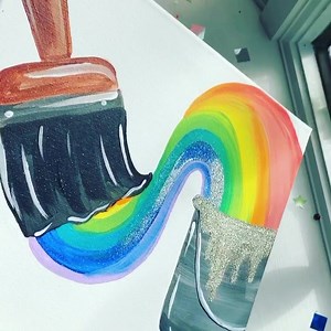 🌈Paint the rainbow & add a dash of sparkle!✨NEW Art Kits just completed & ready for online orders❤️Go to SPLATARTSTUDIO.con🎉 | Splat Art Studio