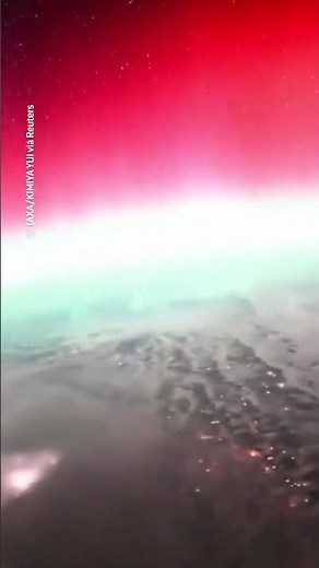 Astronauta graba impactante aurora boreal desde la Estación Espacial