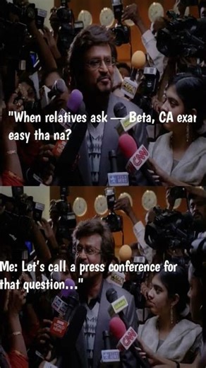 "CA Student’s Press Conference 🎤📚"#viral #funny