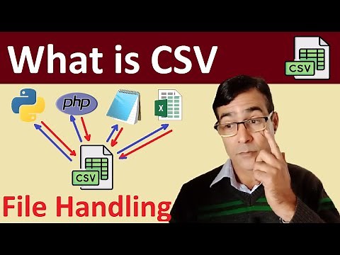 What is CSV files and what is used for | How to convert excel file to CSV format | File Handling