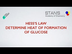 Hess's Law | Heat of Formation of Glucose | Equation Method | Education | Chemistry |