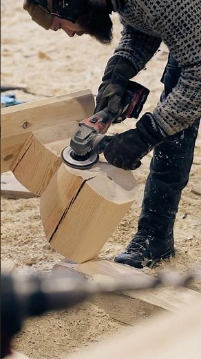 Timber benches step-by-step 🪵 Watch here☝🏼 #woodworking #diy