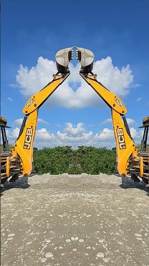 JCB vs JCB stunt video 💯😱🔥 #jcb #jcbvideo #tractor #bulldozer #shorts #tractorunit #trailerparts