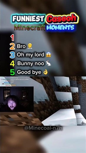 CaseOh Playing Minecraft Is Pure Chaos 💀 #minecraft #caseoh #gamerlife #minecraftshorts #funny #top
