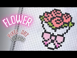 🌸 Easy FLOWERS Pixel Art Tutorial 🎨 | Step-by-Step for Beginners