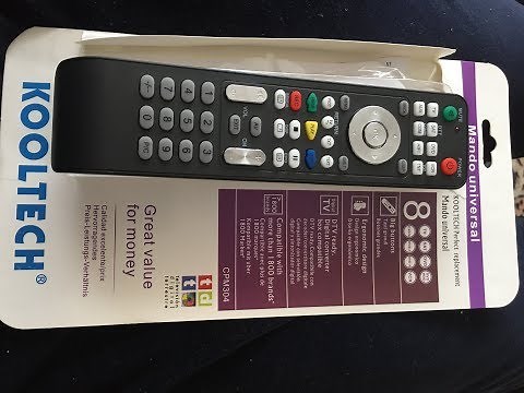 Kooltech universal remote control set up
