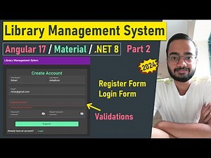 Angular 17 Library Management System (2023) | JWT Authorization | Part 2 | .NET 8
