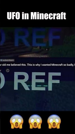 Does UFO Exist in Minecraft? #viral #minecraft