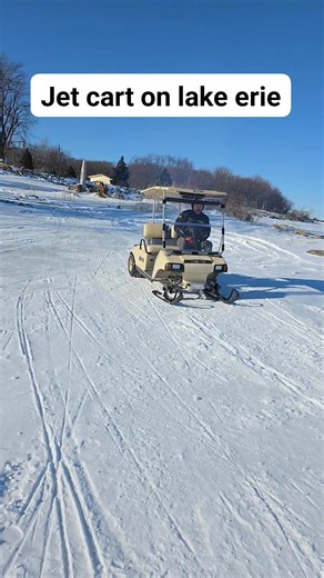 Jet engine powered golf cart has officially hit lake erie ! Built by & pilot Justin Balduf #jetski #jetcart #golfcart #jet #jetengine #lakeerie #fyp | Point Place Powersports