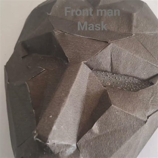 paper front man mask made by me