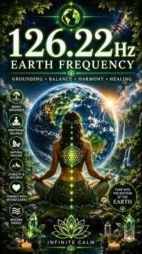 126.22Hz Earth Frequency 🌍 | Grounding, Balance, Healing & Inner Peace #shorts