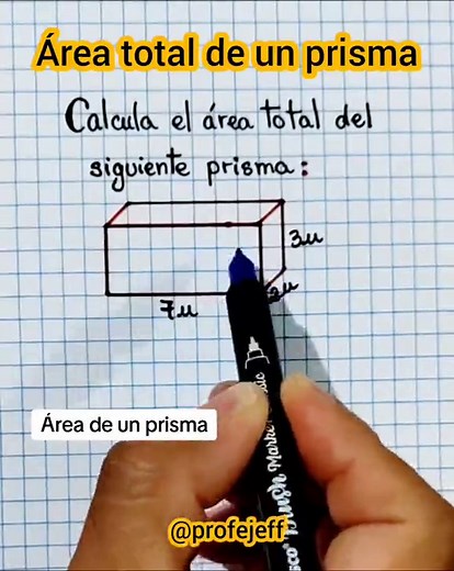 Cómo calcular el área total de un prisma rectangular