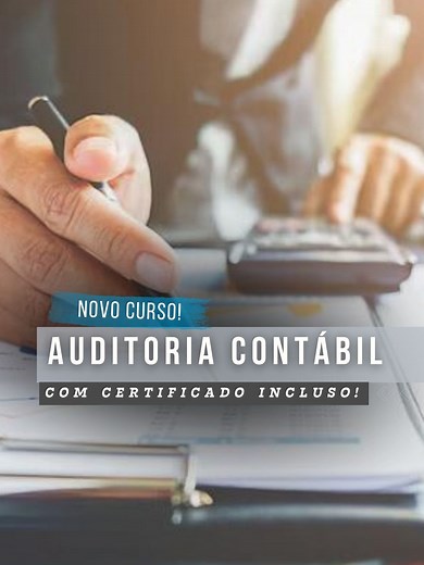 Auditoria contábil envolve a análise das informações financeiras e contábeis de uma organização para garantir a precisão dos registros, confiabilidade e conformidade com os regulamentos contábeis. Neste Curso de Auditoria Contábil, na área de Contabilidade, você conhecerá a origem e os objetivos da auditoria contábil, a diferença entre auditoria interna e auditoria externa, quais são os órgãos reguladores, estrutura normativa, avaliação de controles internos, informações externas ou de terceiros