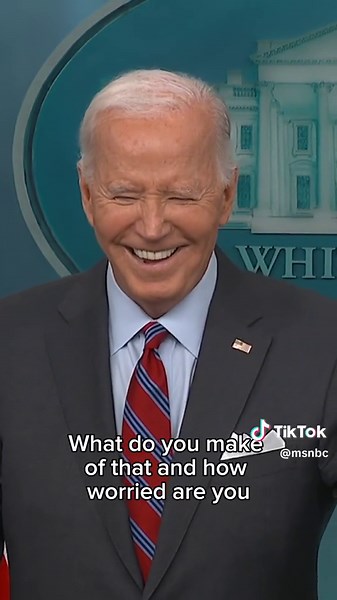 While taking questions from the White House press briefing room for the first time, President Biden laughs at Sen. Marco Rubio's accusation about the jobs report.