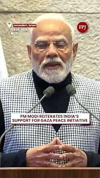 India joins you on the road to peace’ PM Modi reiterates Inda’s support for Gaza Peace Initiative