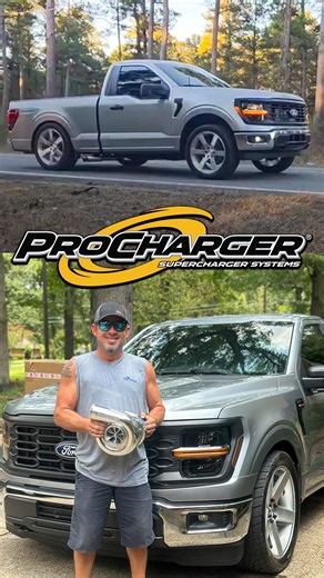 ProCharger Superchargers on Instagram: "ProCharged F-150 Ready for Lift Off! 😎 #procharged • Check out Travis Green’s 2024 F-150 launching with our @prochargersuperchargers P-1X kit, upgraded heads/intake, and tuned by @houseofboost on pump 93! *Private closed road* • Tag an F-150 owner who needs ProCharger boost! ⬇️ • #procharger #fordf150 #fordtrucks"