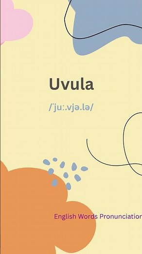 How to Pronounce Uvula | English Word Pronunciation Guide