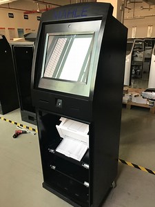 [Hot Item] Capacitive Touch Screen A4 Document Scanning Printing Kiosk with Windows Software Cash Recycler Qr Code