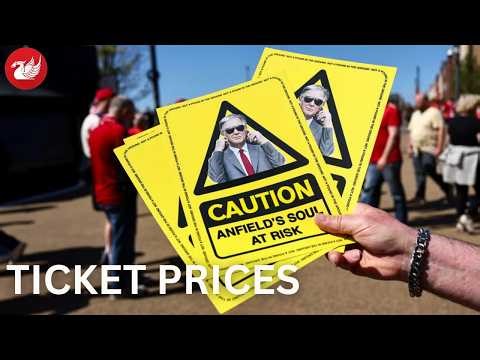 Liverpool supporters turn Anfield yellow with new protest against ticket prices