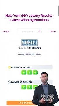 How to check New York (NY) lottery tickets, latest results and winning numbers?