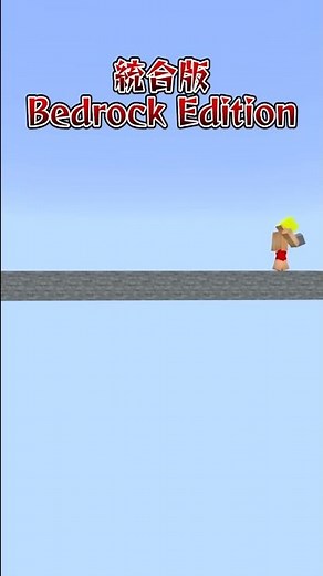 Java vs統合版！ブロックの置き方#shorts