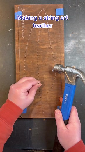 Creating Beautiful String Art Feathers